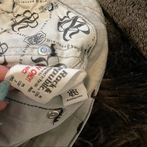 Vintage Rock & Republic straight jean bling pockets gray - Picture 6 of 6